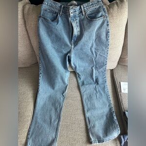 Abercrombie & Fitch Curve Love 90s Straight Ultra High Rise, Size 32